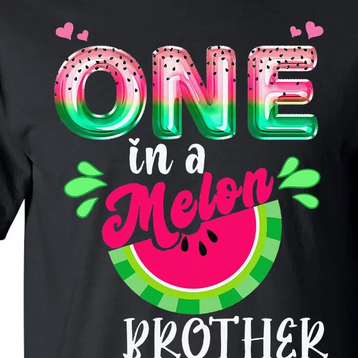 One In A Melon Mom Outfit Birthday Matching Group Summer Tall T-Shirt