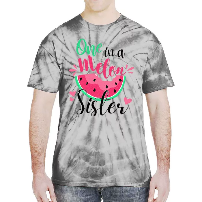 One in a Melon Sister Summer Birthday Party Matching Family Tie-Dye T-Shirt