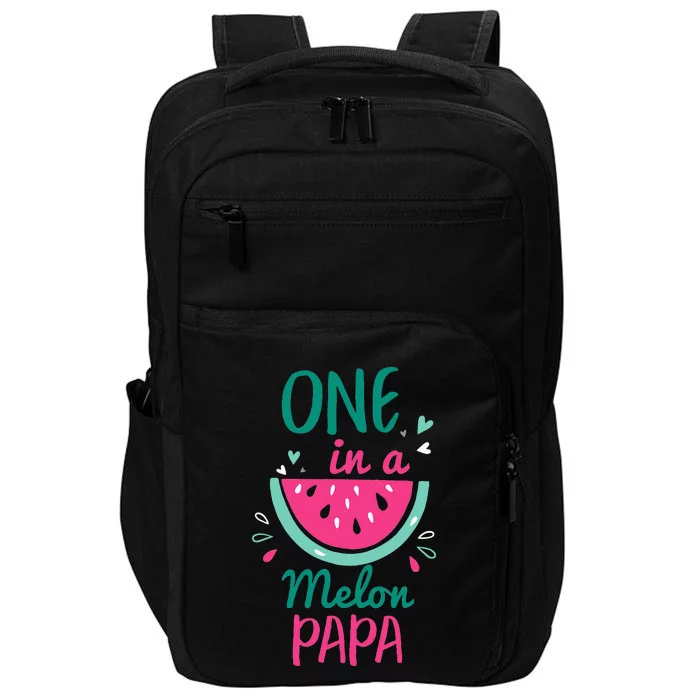 One In A Melon Papa Watermelon Family Matching Impact Tech Backpack