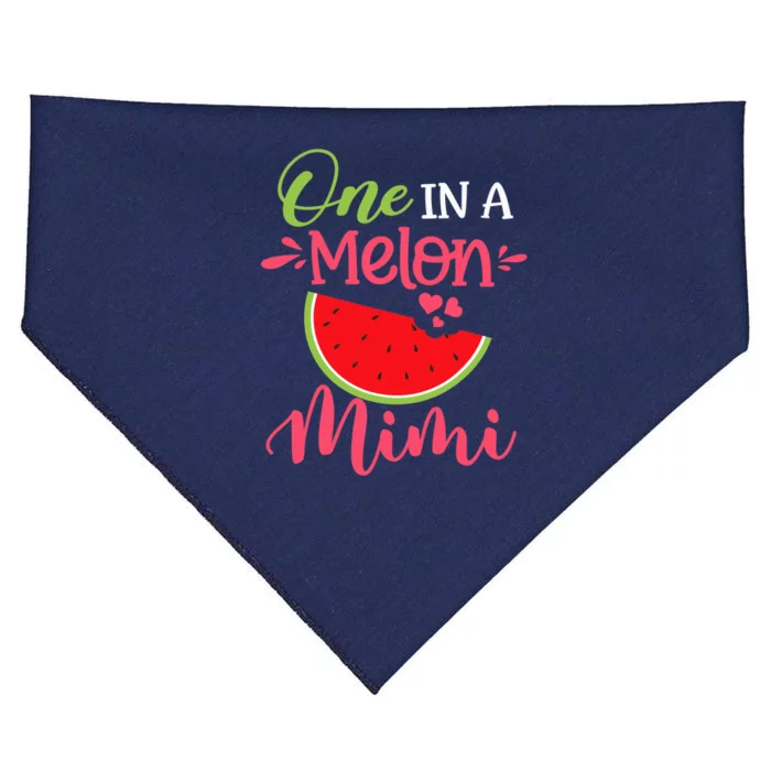 One In A Melon Mimi Watermelon Family Birthday Party USA-Made Doggie Bandana