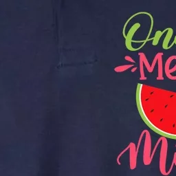 One In A Melon Mimi Watermelon Family Birthday Party Softstyle Adult Sport Polo