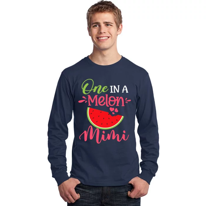 One In A Melon Mimi Watermelon Family Birthday Party Tall Long Sleeve T-Shirt