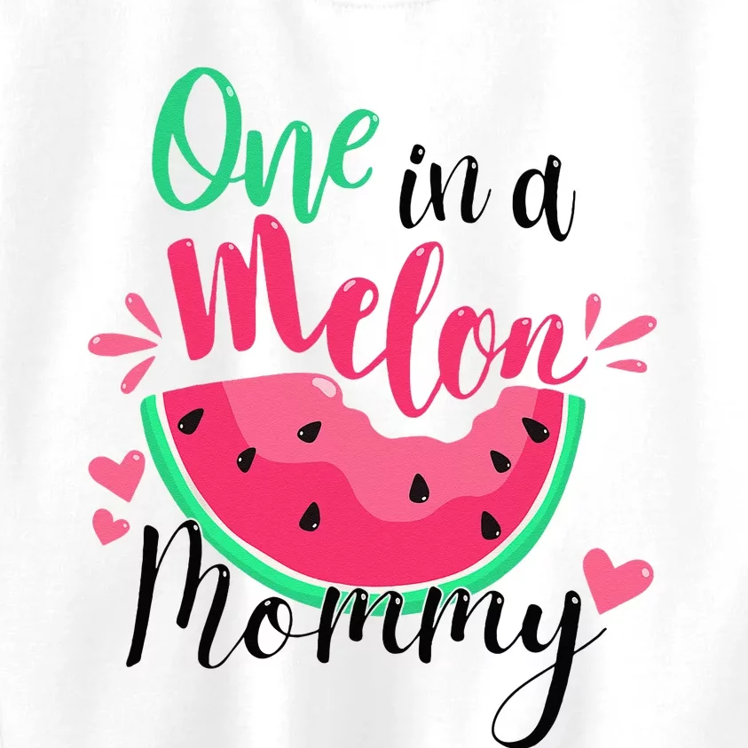 One in a Melon Mommy Summer Birthday Party Matching Family Kids Sweatshirt