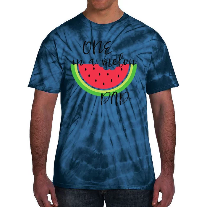 One In A Melon Dad Matching Birthday Gift Sets Parents Tie-Dye T-Shirt