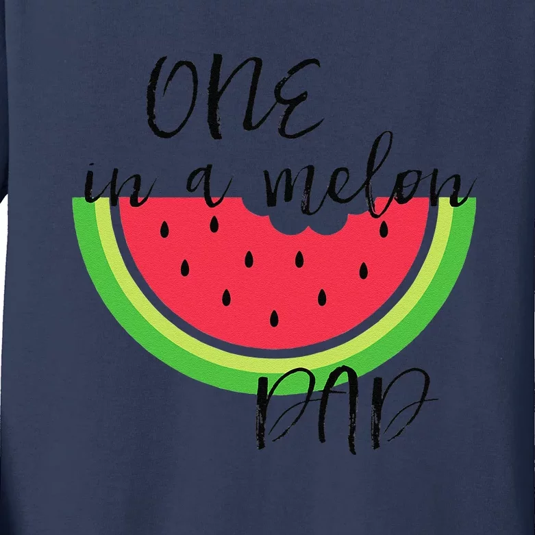 One In A Melon Dad Matching Birthday Gift Sets Parents Kids Long Sleeve Shirt