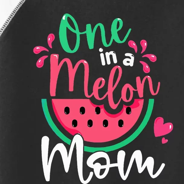 One In A Melon Mom Birthday Matching Watermelon Family Toddler Fine Jersey T-Shirt