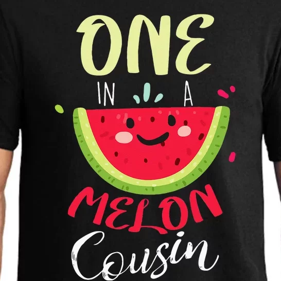 One In A Melon Cousin Fun Summer Fruit Melon Lover Pajama Set