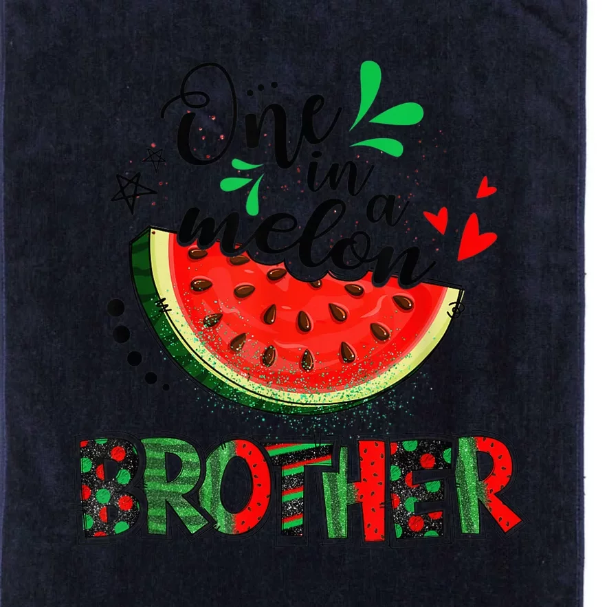 One In A Melon Brother Watermelon Family Matching Summer Platinum Collection Golf Towel