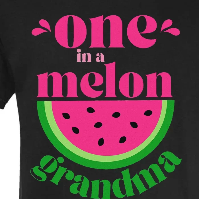 One In A Melon Grandma Watermelon Party Family Matching Garment-Dyed Heavyweight T-Shirt