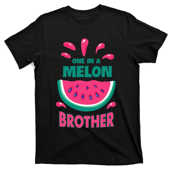 One In A Melon Brother Watermelon Funny Family Matching T-Shirt