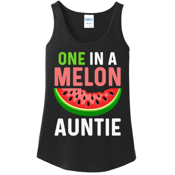 One in a Melon Auntie Ladies Essential Tank