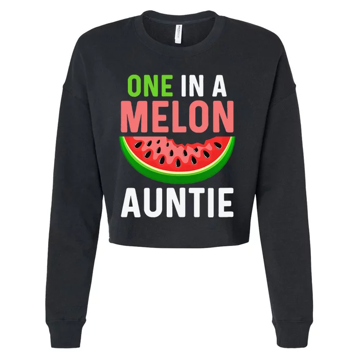 One in a Melon Auntie Cropped Pullover Crew