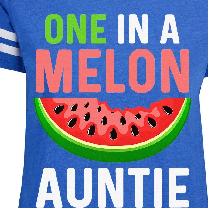 One in a Melon Auntie Enza Ladies Jersey Football T-Shirt