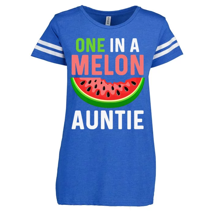 One in a Melon Auntie Enza Ladies Jersey Football T-Shirt