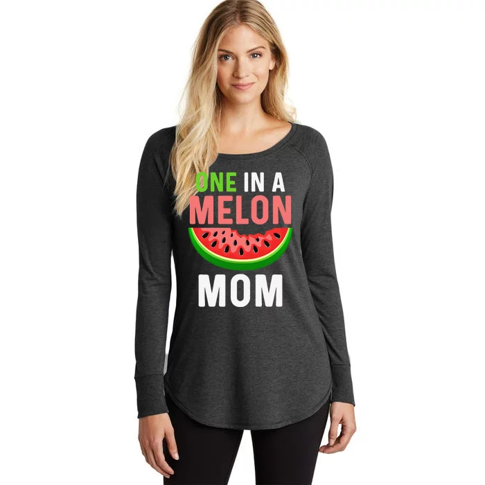 One in a Melon Mom Mothers Day Women's Perfect Tri Tunic Long Sleeve Shirt