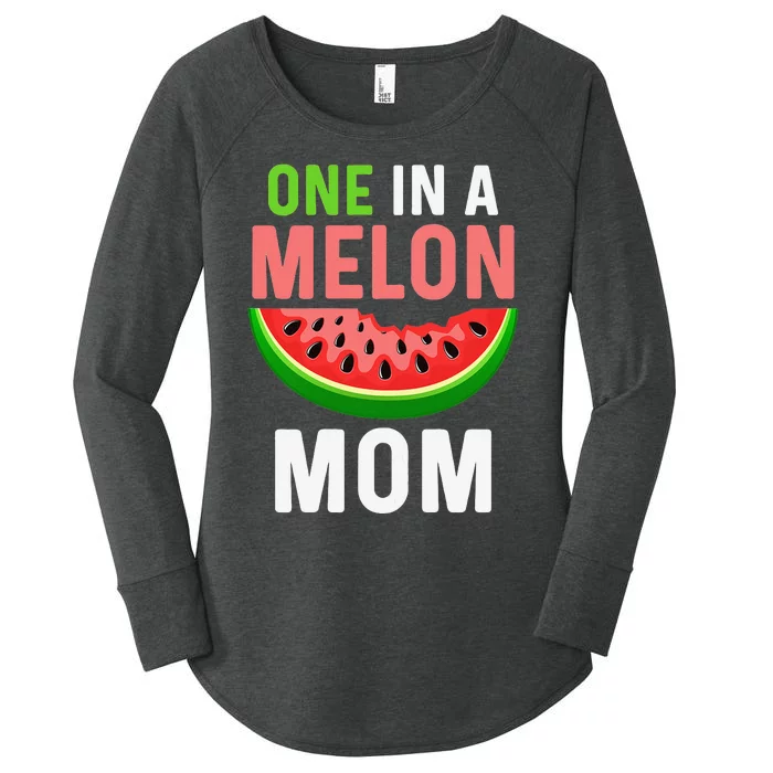 One in a Melon Mom Mothers Day Women's Perfect Tri Tunic Long Sleeve Shirt