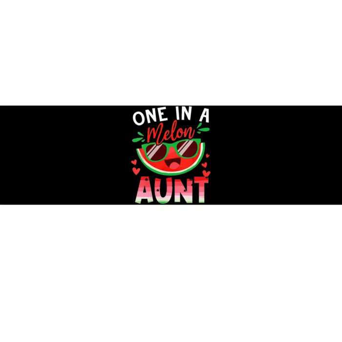 One In A Melon Aunt Watermelon Family Matching Bumper Sticker