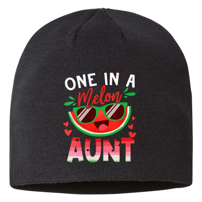 One In A Melon Aunt Watermelon Family Matching 8 1/2in Sustainable Knit Beanie