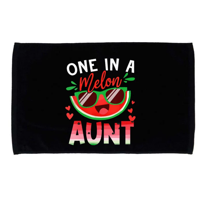 One In A Melon Aunt Watermelon Family Matching Microfiber Hand Towel