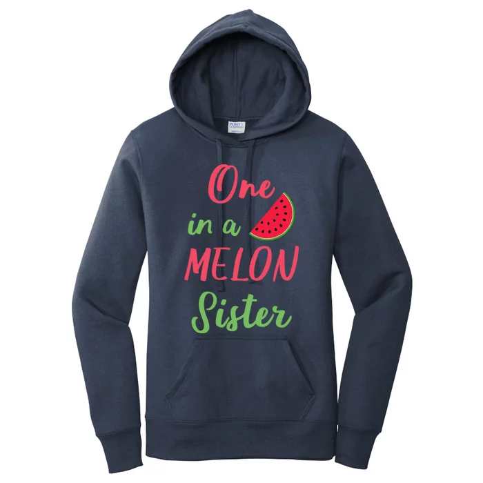 One In A Melon Sister Birthday Party Summer Matching Family Gift Women's Pullover Hoodie