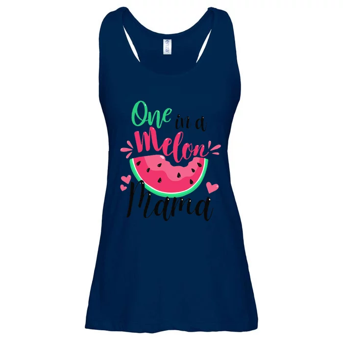 One In A Melon Mama Summer Birthday Party Matching Family Ladies Essential Flowy Tank