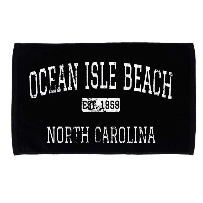 Ocean Isle Beach North Carolina Nc Vintage Microfiber Hand Towel