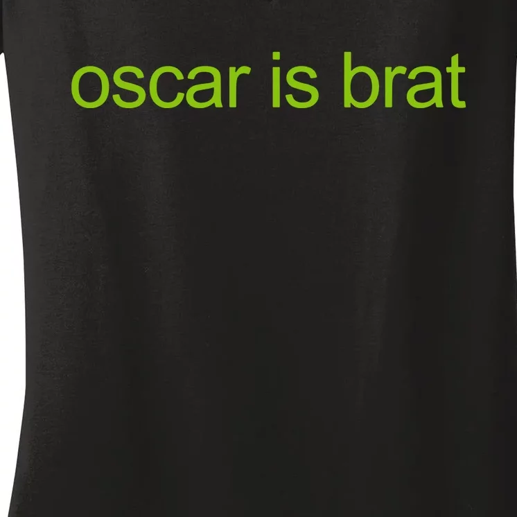 Oscar Is Brat Limited Women's V-Neck T-Shirt