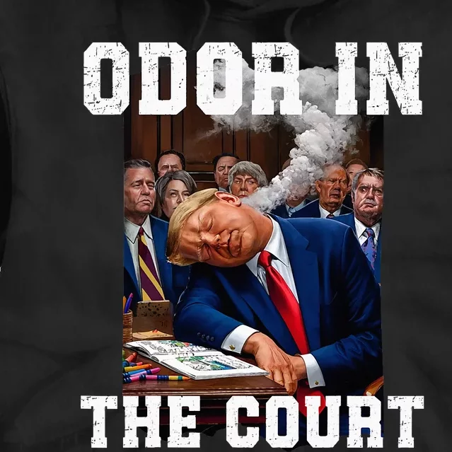 Odor In Court TrumpS Hilarious Gaffe Sleeping Passing Wind Tie Dye Hoodie