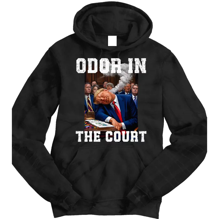 Odor In Court TrumpS Hilarious Gaffe Sleeping Passing Wind Tie Dye Hoodie