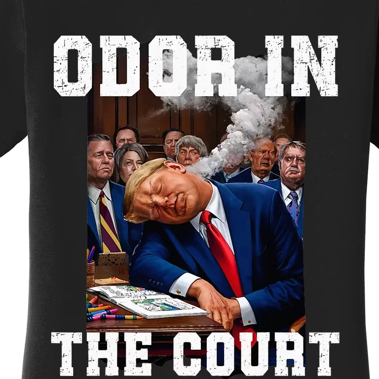 Odor In Court TrumpS Hilarious Gaffe Sleeping Passing Wind Women's T-Shirt