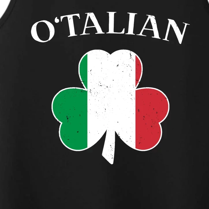 O Italian Clover St Patrick's Day Performance Tank