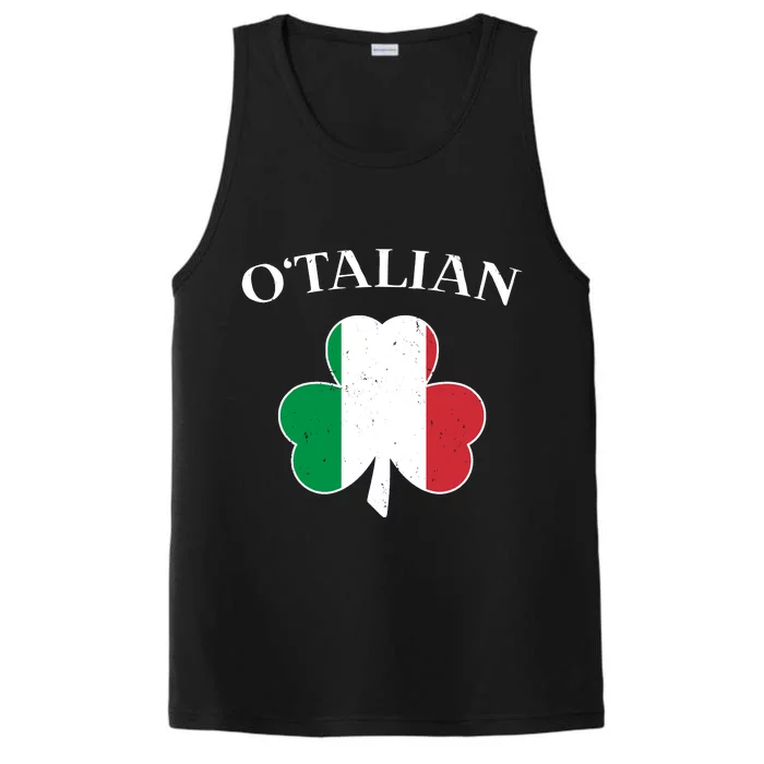 O Italian Clover St Patrick's Day Performance Tank