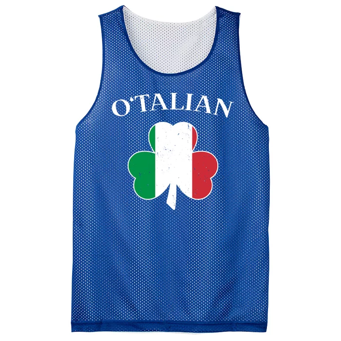 O Italian Clover St Patrick's Day Mesh Reversible Basketball Jersey Tank