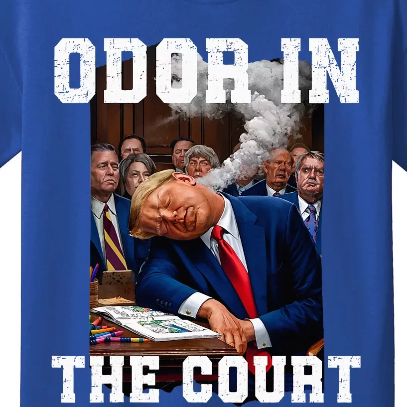 Odor In Court TrumpS Hilarious Gaffe Sleeping Passing Wind Kids T-Shirt