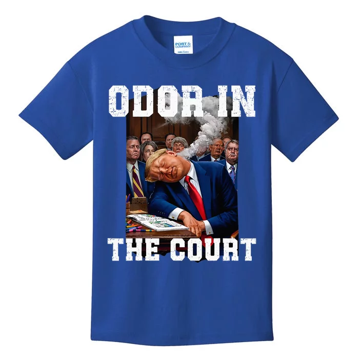 Odor In Court TrumpS Hilarious Gaffe Sleeping Passing Wind Kids T-Shirt