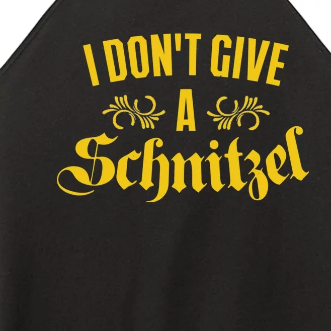 Oktoberfest I Don't Give A Schnitzel German Flag Women’s Perfect Tri Rocker Tank