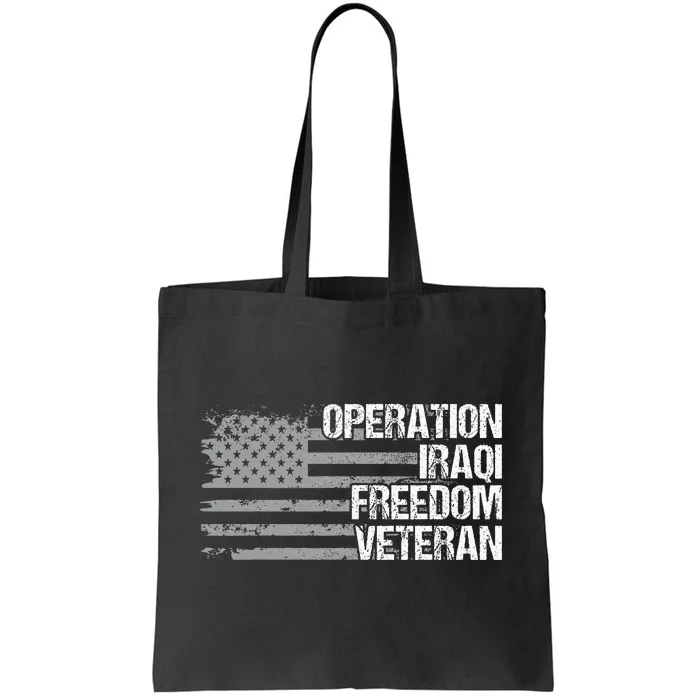 Operation Iraqi Freedom Dad Grandpa Us Flag Tote Bag