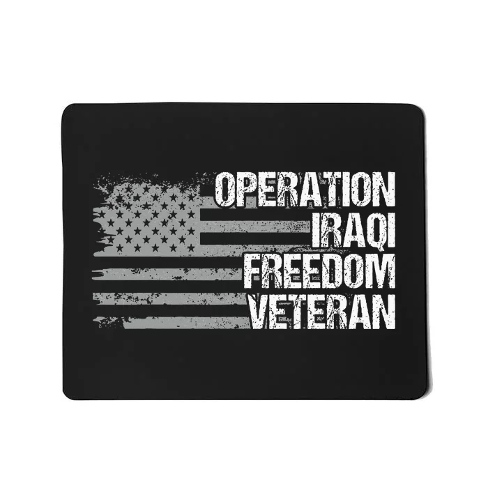 Operation Iraqi Freedom Dad Grandpa Us Flag Mousepad