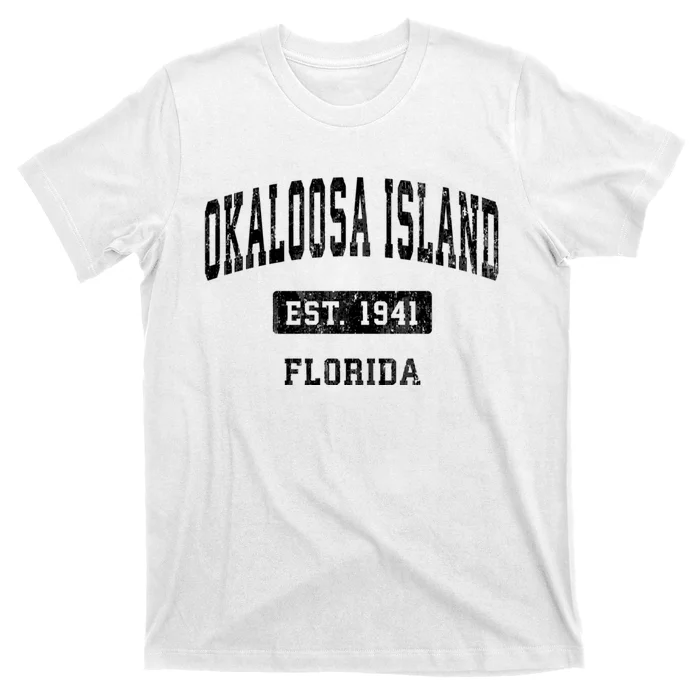 Okaloosa Island Florida Fl Vintage Sports Established T-Shirt