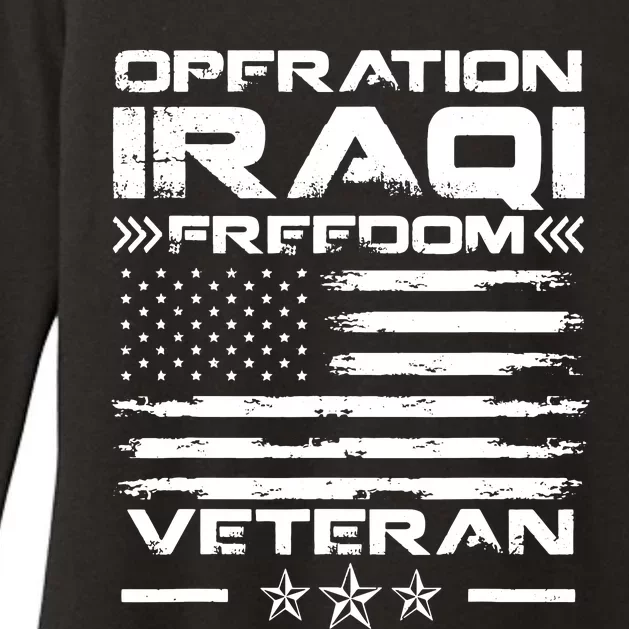 Operation Iraqi Freedom Shirt | OIF Veteran Womens CVC Long Sleeve Shirt