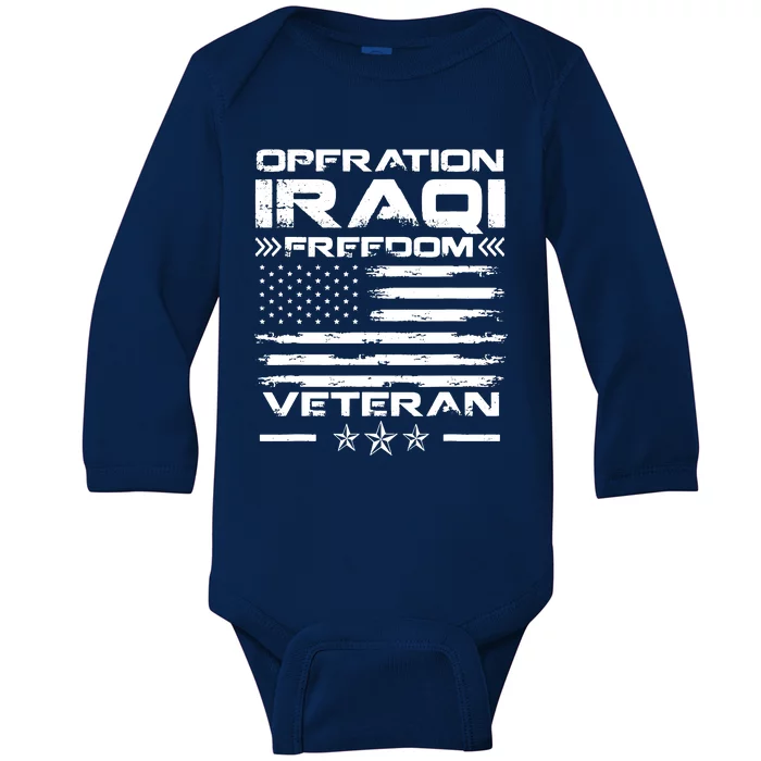 Operation Iraqi Freedom Shirt | OIF Veteran Baby Long Sleeve Bodysuit