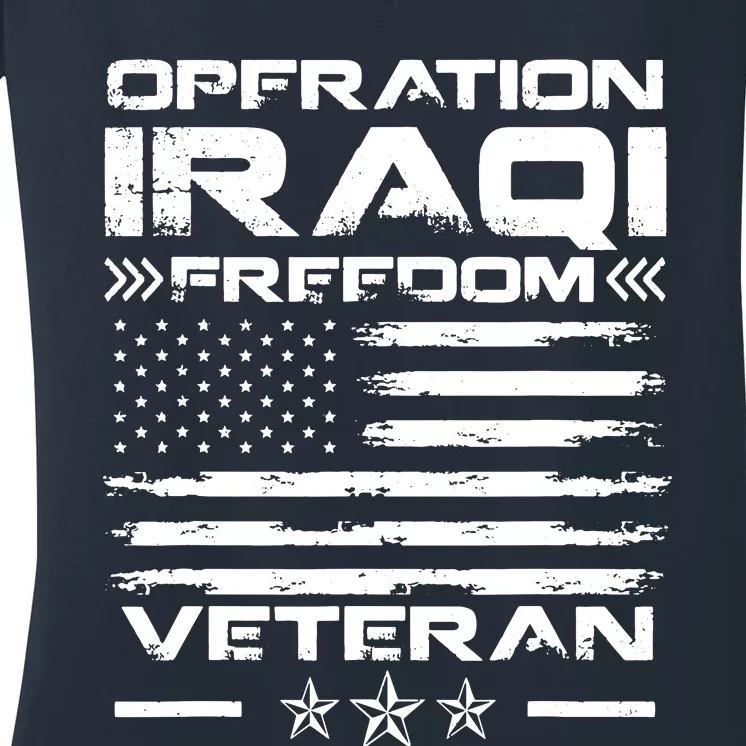 Operation Iraqi Freedom Shirt | OIF Veteran Women's V-Neck T-Shirt