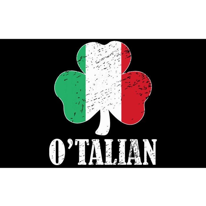 Otalian Italian Funny St Patricks Day Italia Shamrock Flag Bumper Sticker