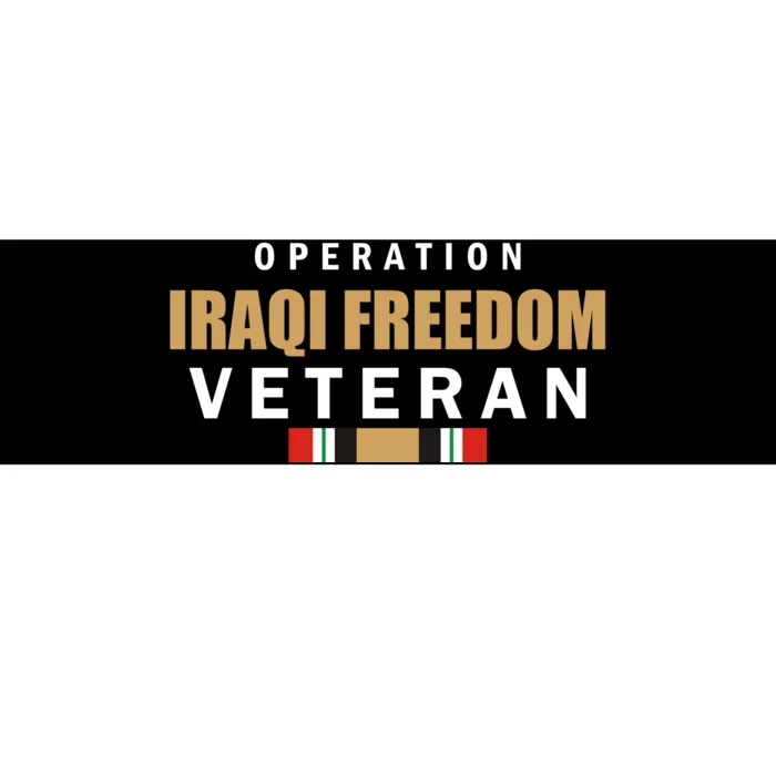 Operation Iraq Freedom Veteran Bumper Sticker