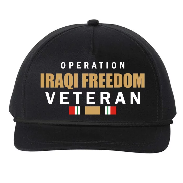 Operation Iraq Freedom Veteran Snapback Five-Panel Rope Hat