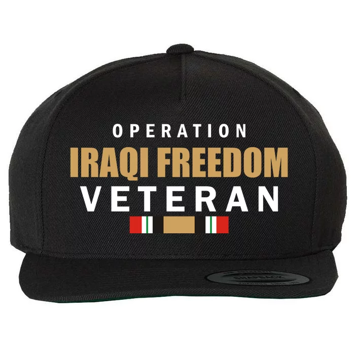 Operation Iraq Freedom Veteran Wool Snapback Cap