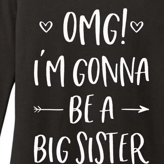 OMG Im Gonna Be A Big Sister Surprising Sister Womens CVC Long Sleeve Shirt