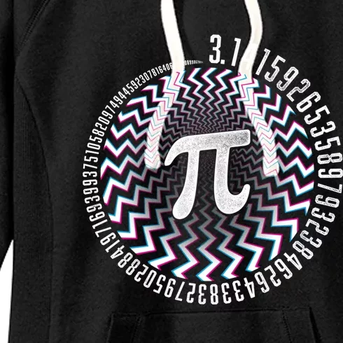 Optical Illusion Geometry Pi Math Science Stem 3 14 Pi Day Funny Gift Women's Fleece Hoodie