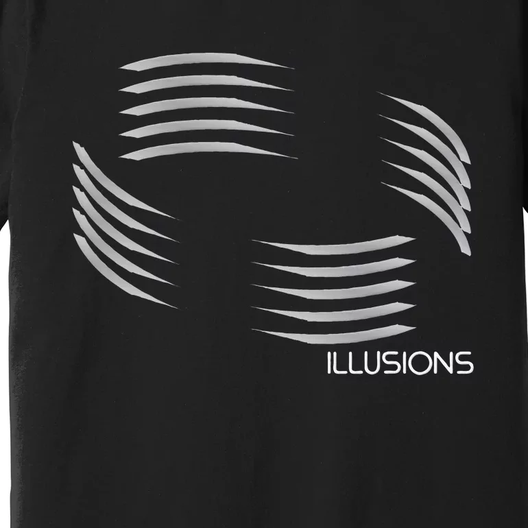 Optical Illusion Hard On The Eyes Never Ending Circle Premium T-Shirt