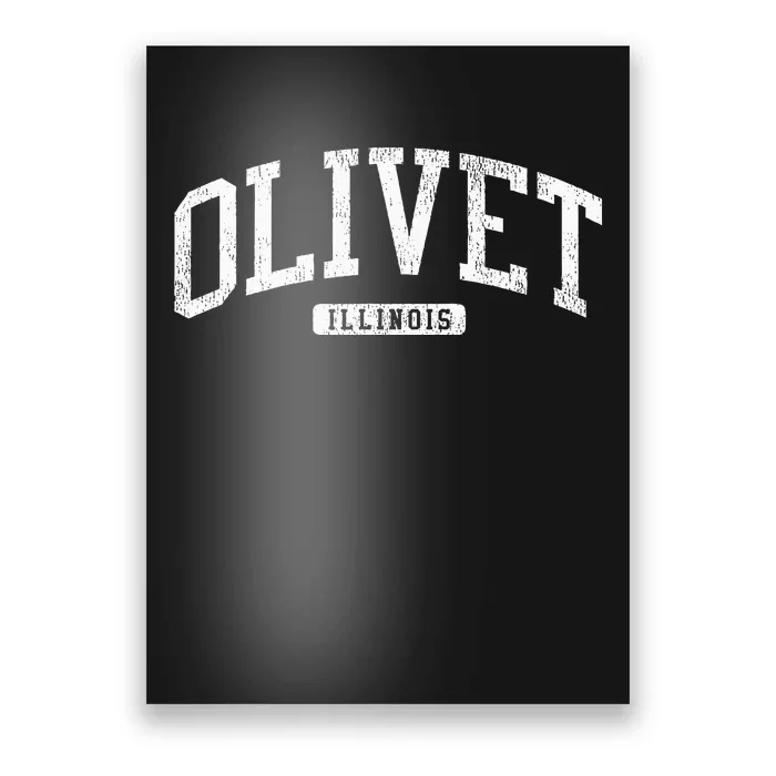 Olivet Illinois Il Js03 College University Style Poster